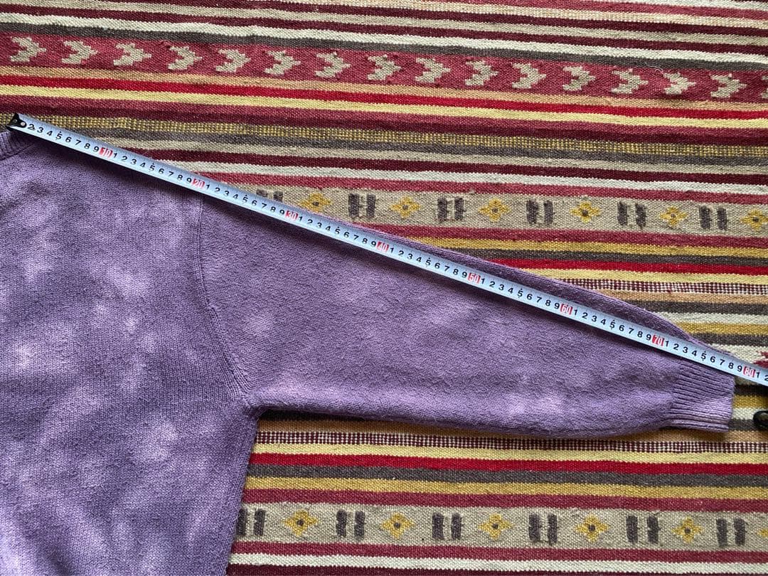 H BEAUTY&YOUTH＜H＞ツイストコットン タイダイ クルーネックニット