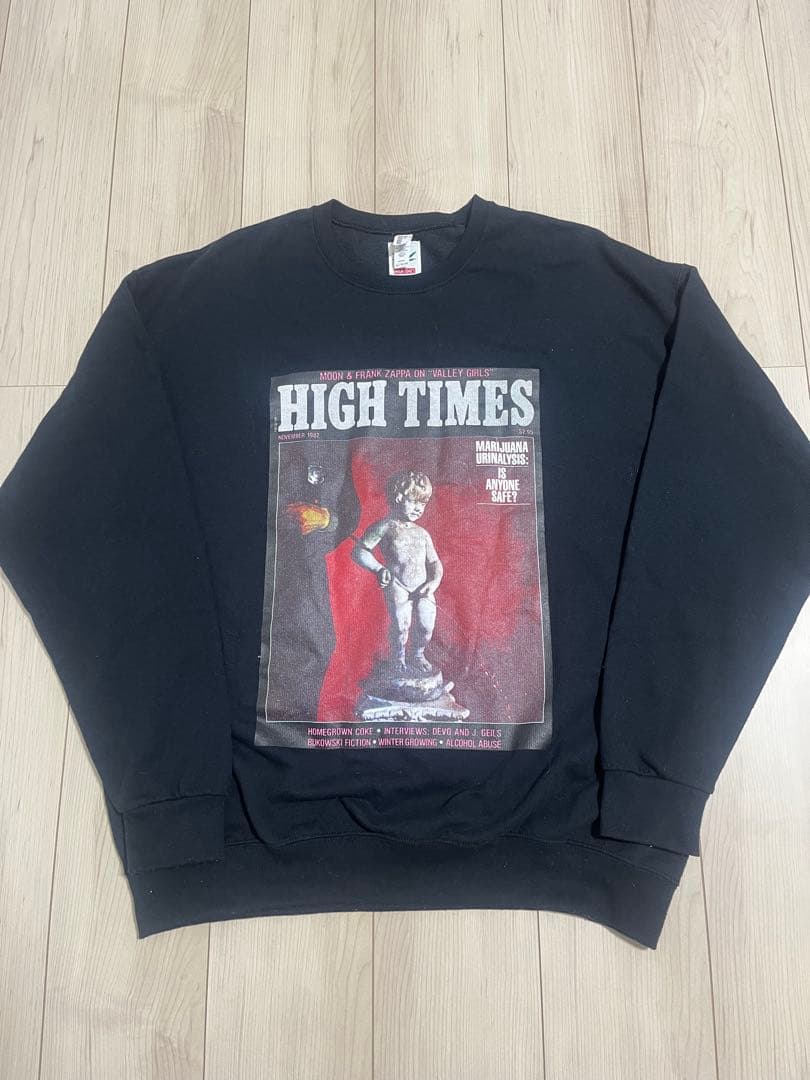 ワコマリア HIGH TIMES グラフィックスウェット XL ブラック