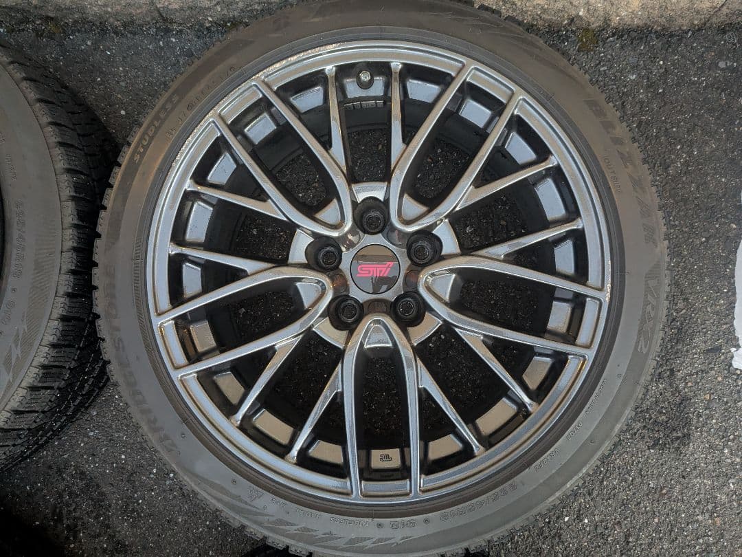 WRX STI 純正 18インチ ホイールセット ブリヂストン