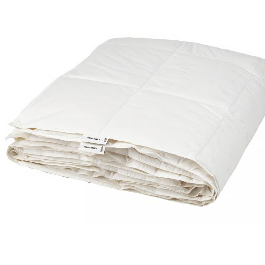 美品 IKEA イケア 掛け布団 2枚セット フェザー