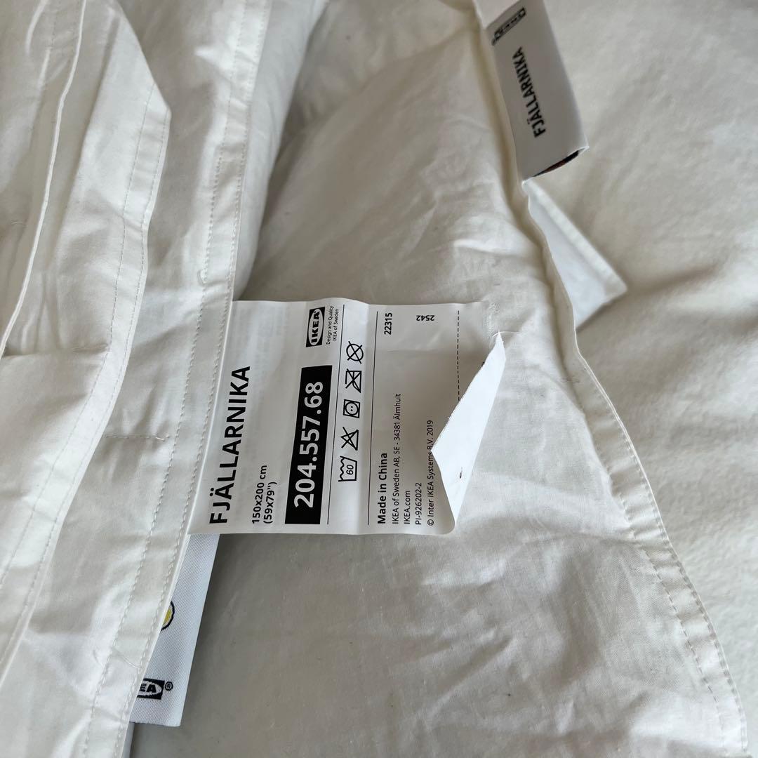 美品 IKEA イケア 掛け布団 2枚セット フェザー