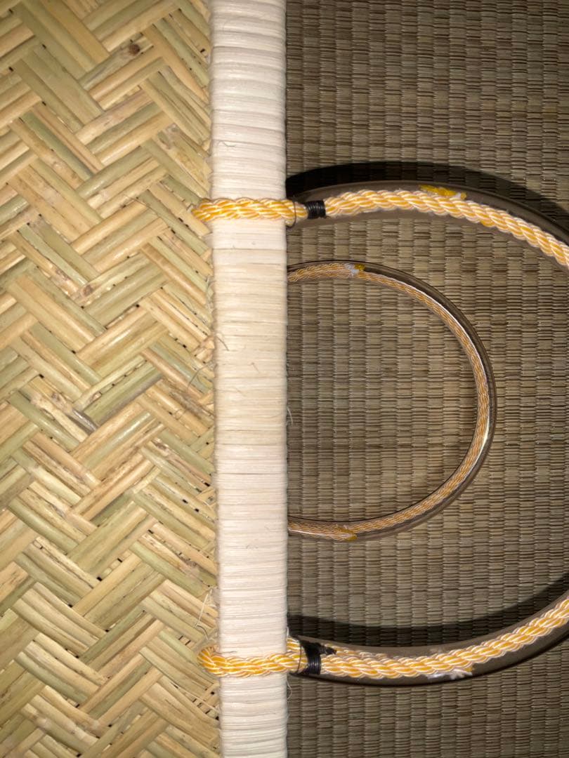 鳥越竹細工　市場かご　エコバッグ　ミニサイズ　一尺　新品　●特選●取手ビニール