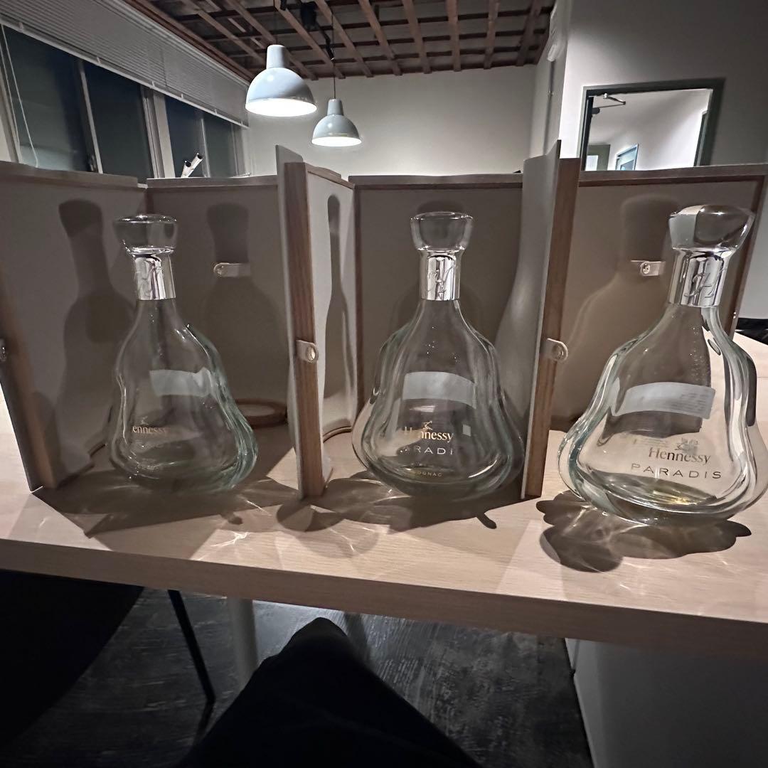 空瓶！Hennessyヘネシー パラディ（3本）箱付 ゆゆゆ専用