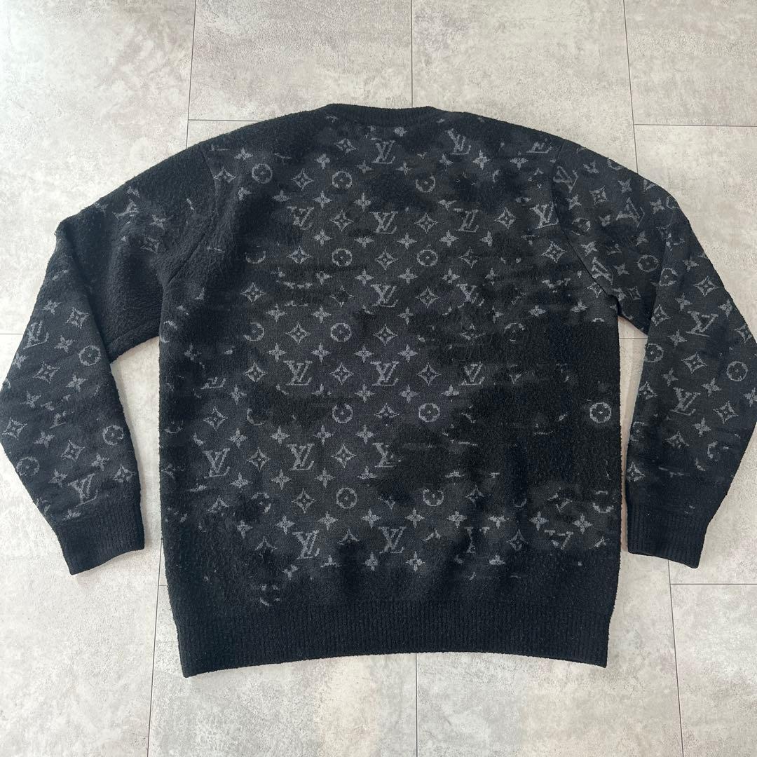 LOUIS VUITTON ブラック ニットセーター Lサイズ