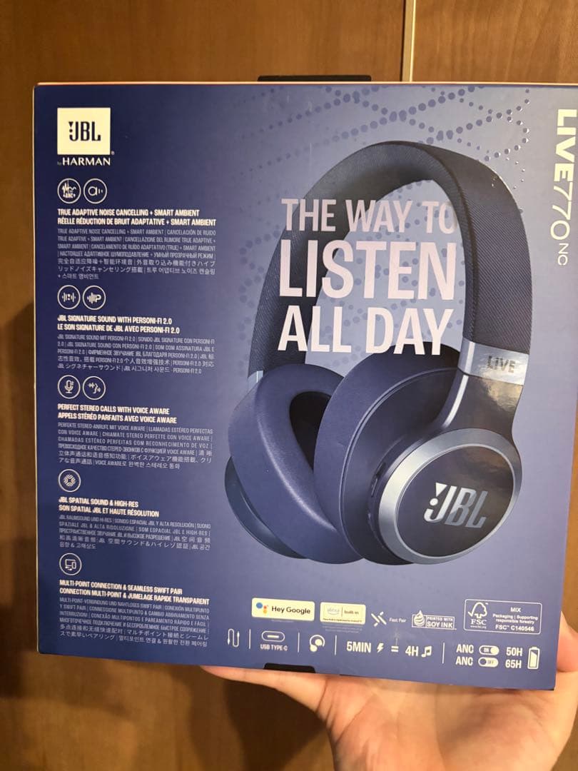 JBL LIVE 770NC ワイヤレスヘッドホン