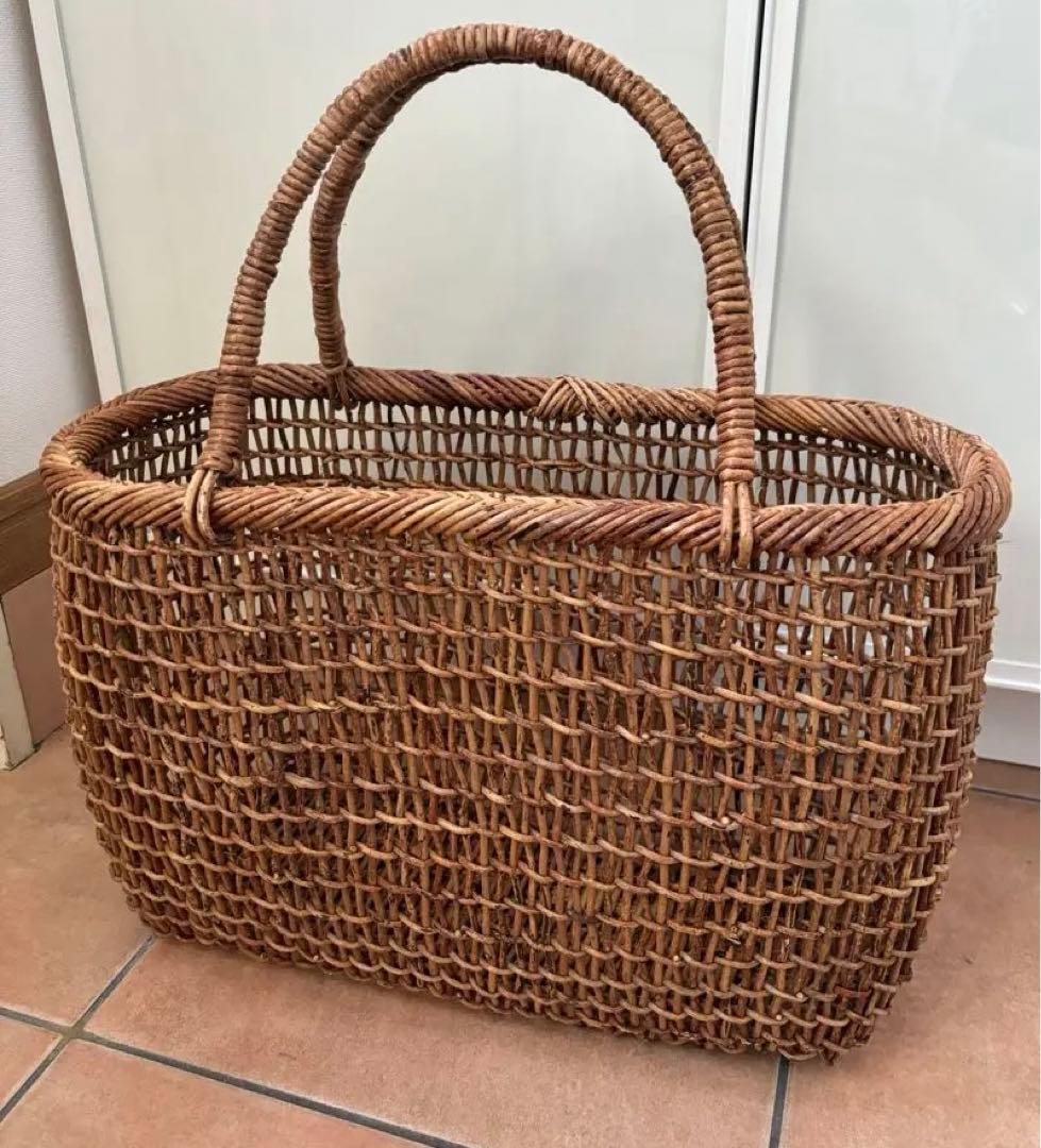 あけび　かご　こだし編み　籠　カゴ