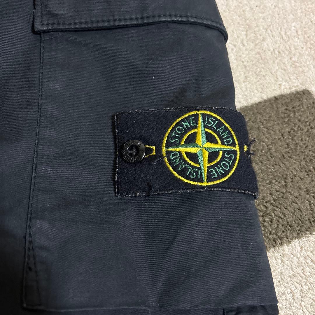 STONE  ブラックカーゴパンツ　M(W30)