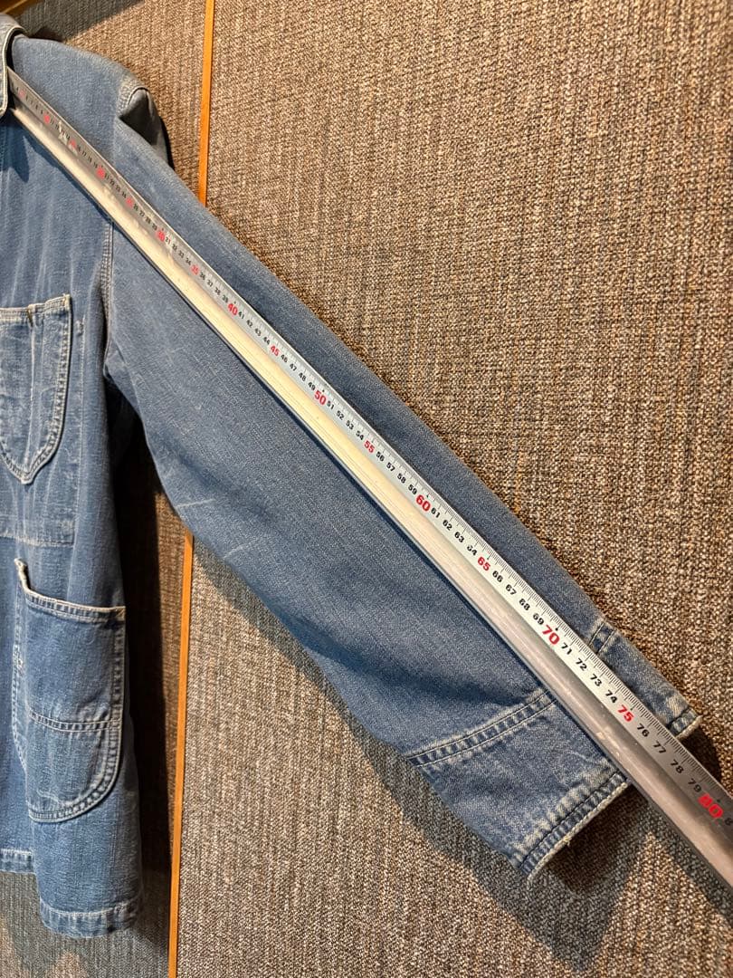 Lee 91-J デニム カバーオール 40 ハウスタグ ロングL 復刻