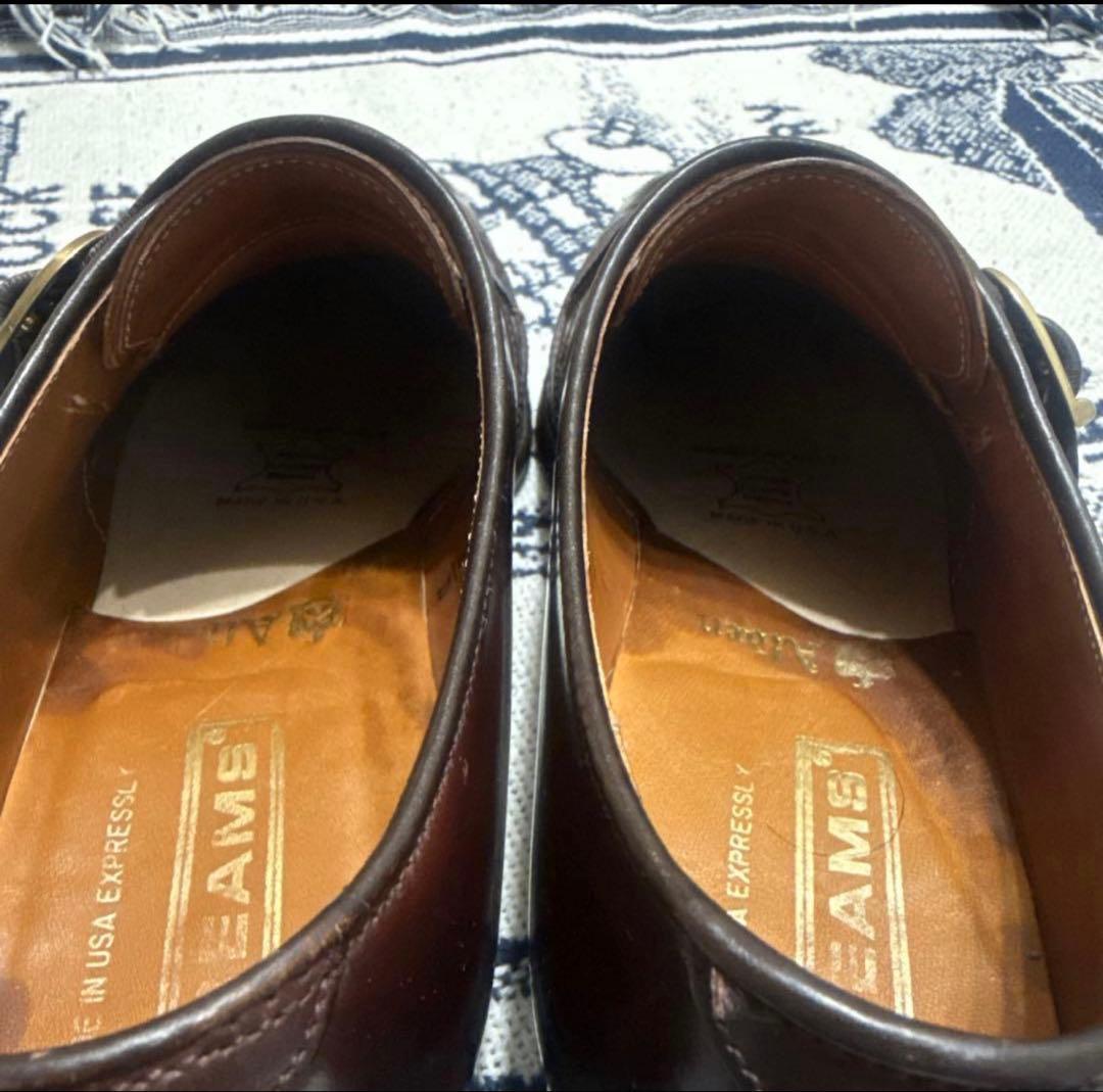 ビームス別注　オールデンコードバン　シングルモンク　6 1/2 バーガンディー