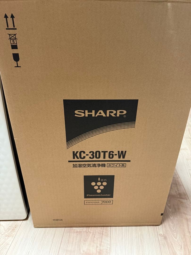 あき❗️シャープ プラズマクラスター 加湿空気清浄機 KC-30T6-W花粉