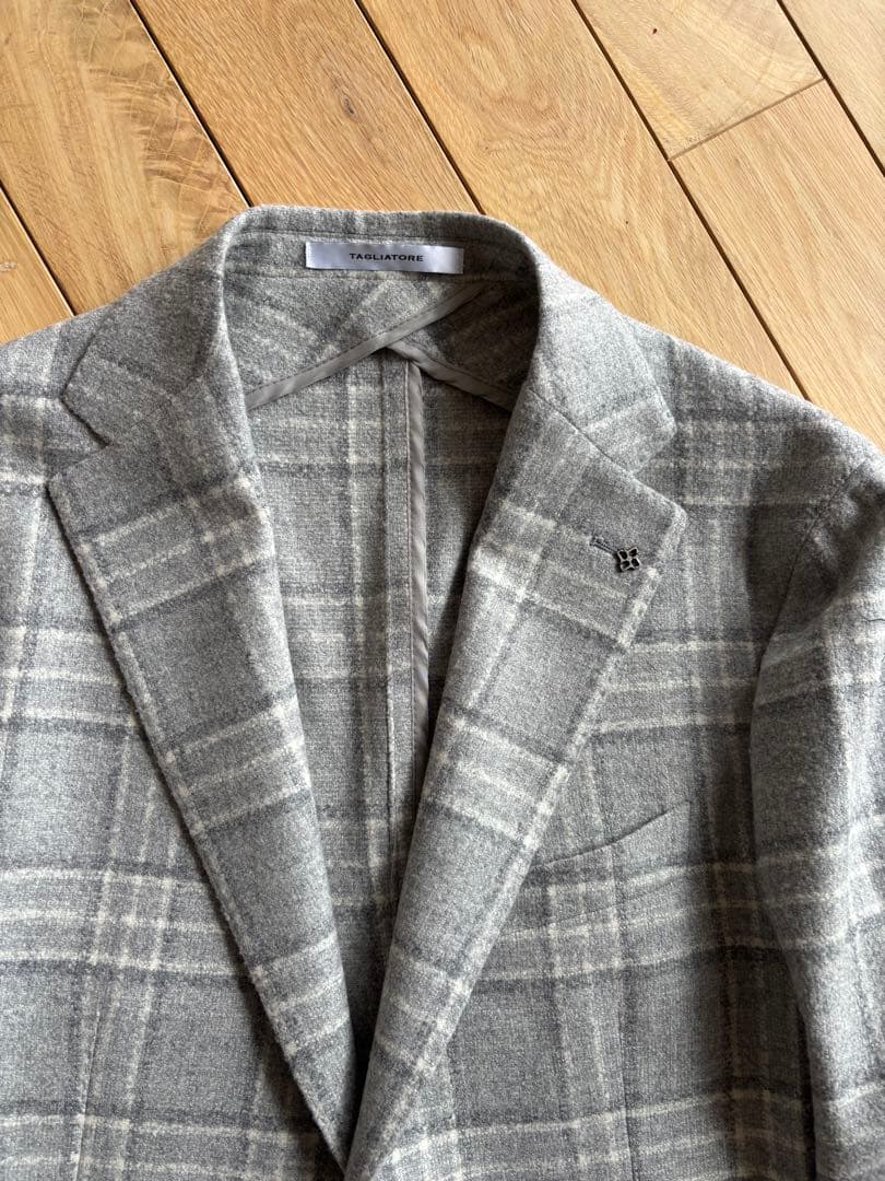 ※専用ページ 未使用　TAGLIATORE フランネルジャケット 48 グレー系