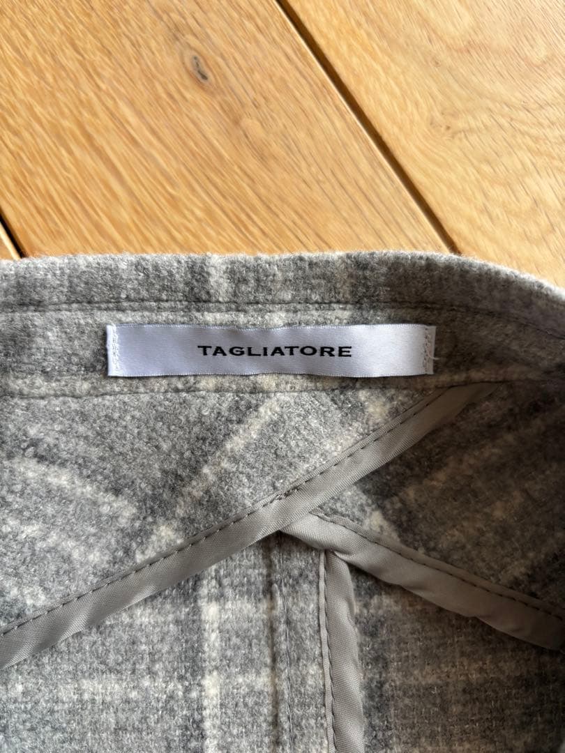 ※専用ページ 未使用　TAGLIATORE フランネルジャケット 48 グレー系