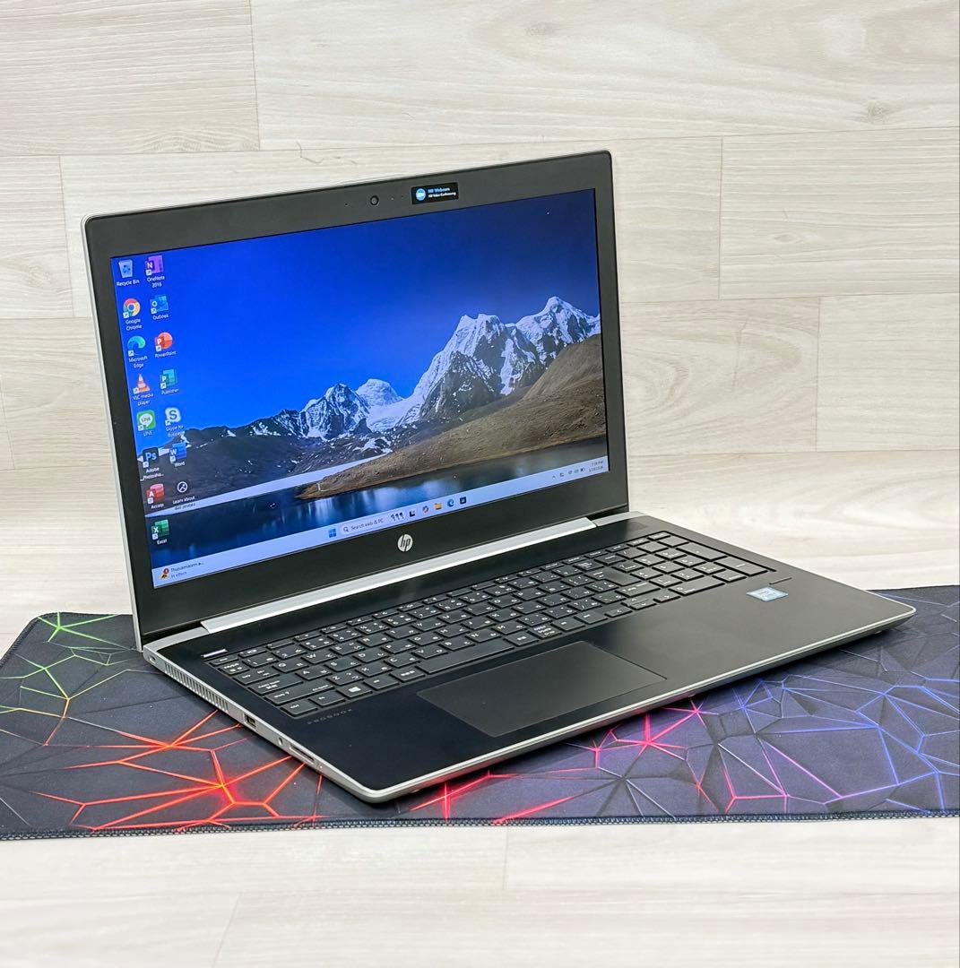 8世代HP ProBookエイチピーCorei5ノートパソコン/8GB/フルHD