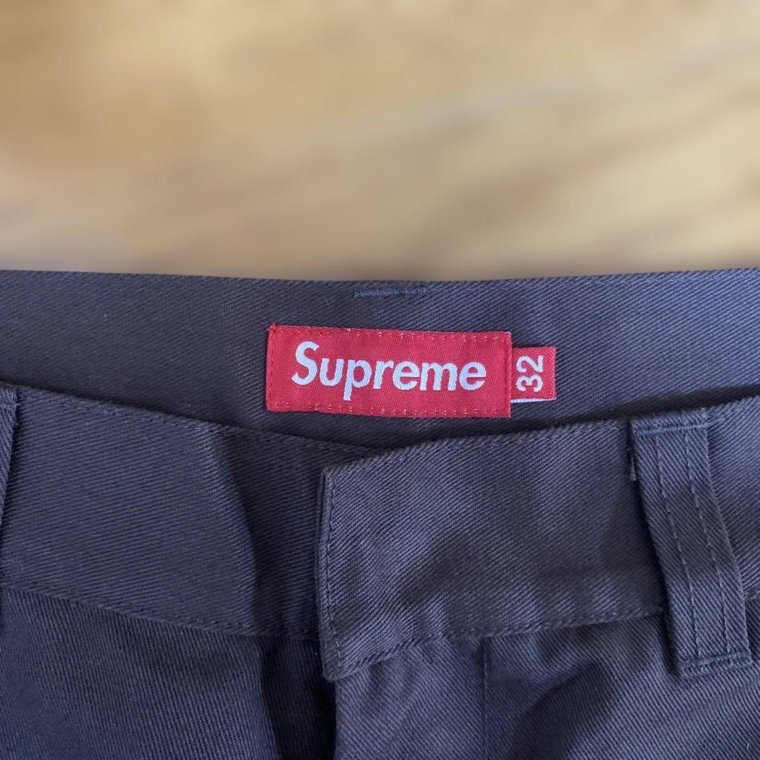 supreme ワークショートパンツ　ダークブラウン