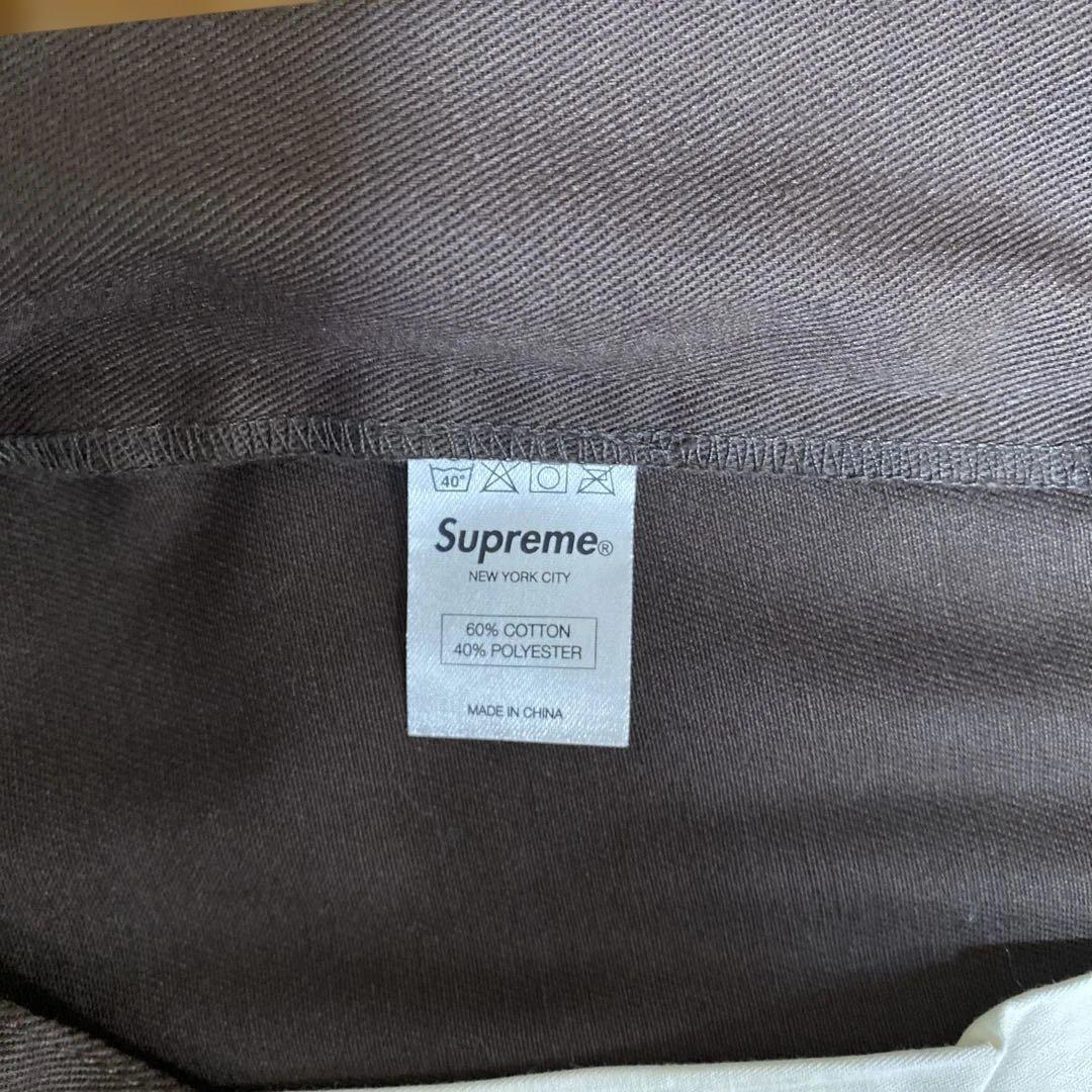 supreme ワークショートパンツ　ダークブラウン