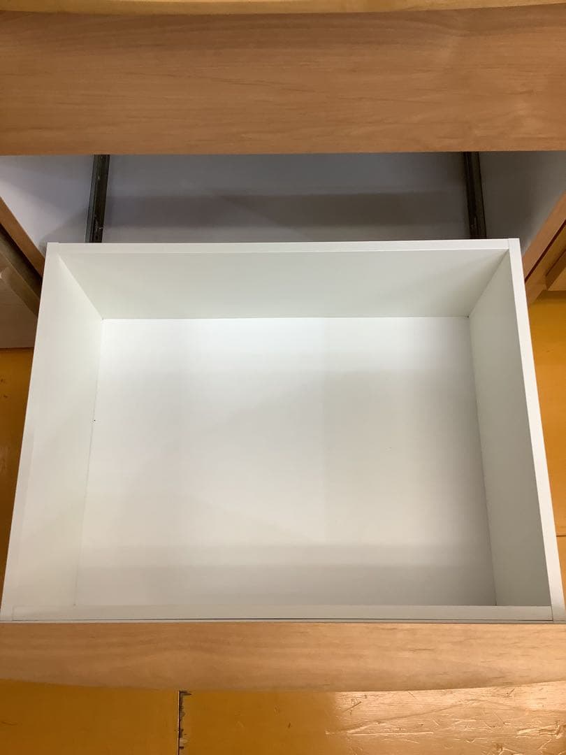 【送料込み】ウッドカントリー　無垢材　スリム食器棚 ハイタイプ