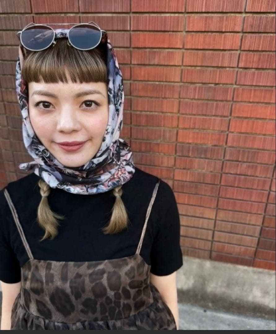 マミタス　mmts x unoaノースリ ワンピース 猫柄スカーフ靴下3点セット