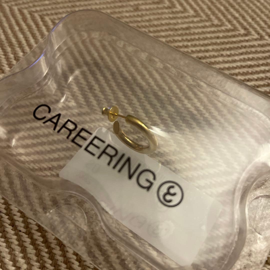 CAREERING ゴールド フープピアス