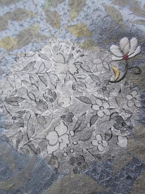 着用少ない！美品＊絞り＊刺繡＊ブルーグレー＊豪華＊訪問着＊１６０ｃｍ＊裄６５