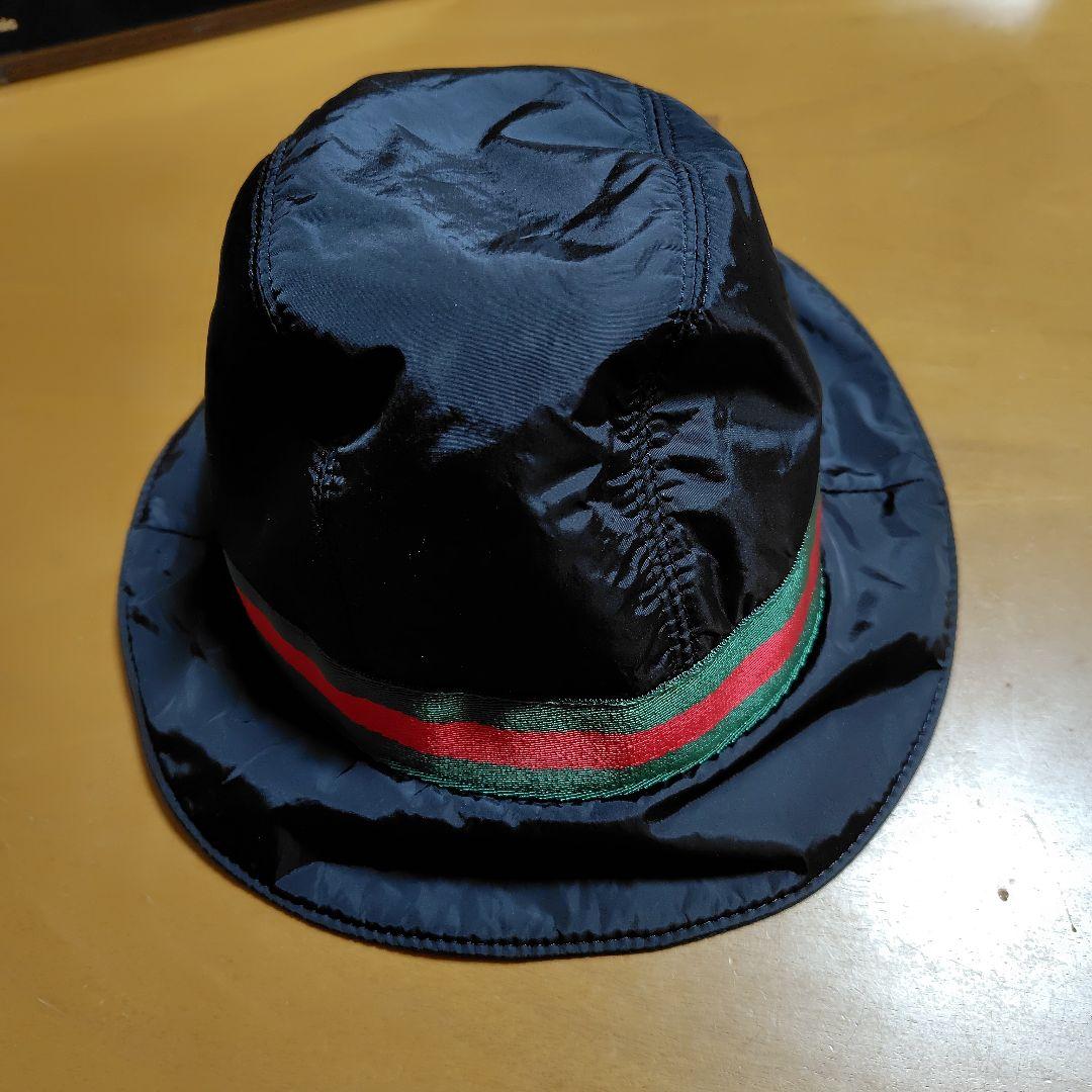 GUCCI ブラック バケットハット M