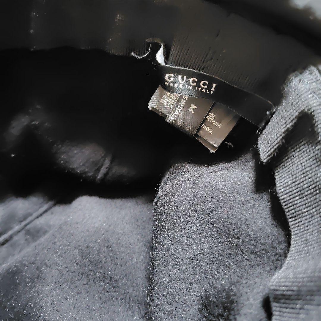 GUCCI ブラック バケットハット M