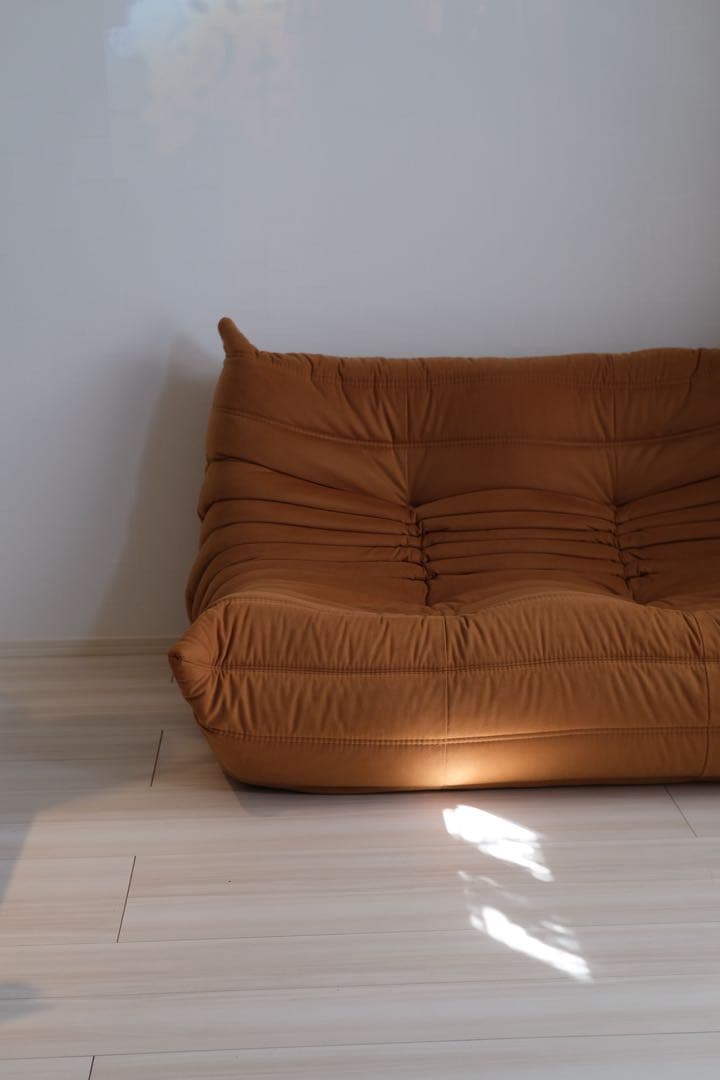 リーンロゼ　ligne roset トーゴ2p ブラウン【廃盤カラー】