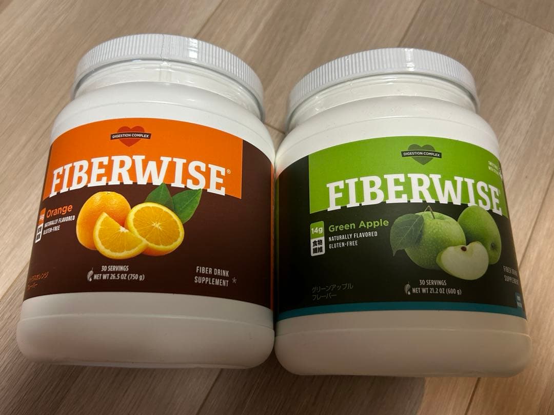 【新品】ファイバーワイズ グリーンアップル 600g オレンジ 600gセット