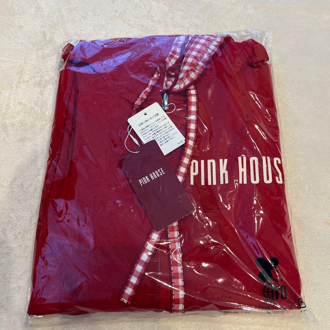 最終値下げ　ピンクハウス　ギンガムチェック　ひなきくワッペン使いパーカー