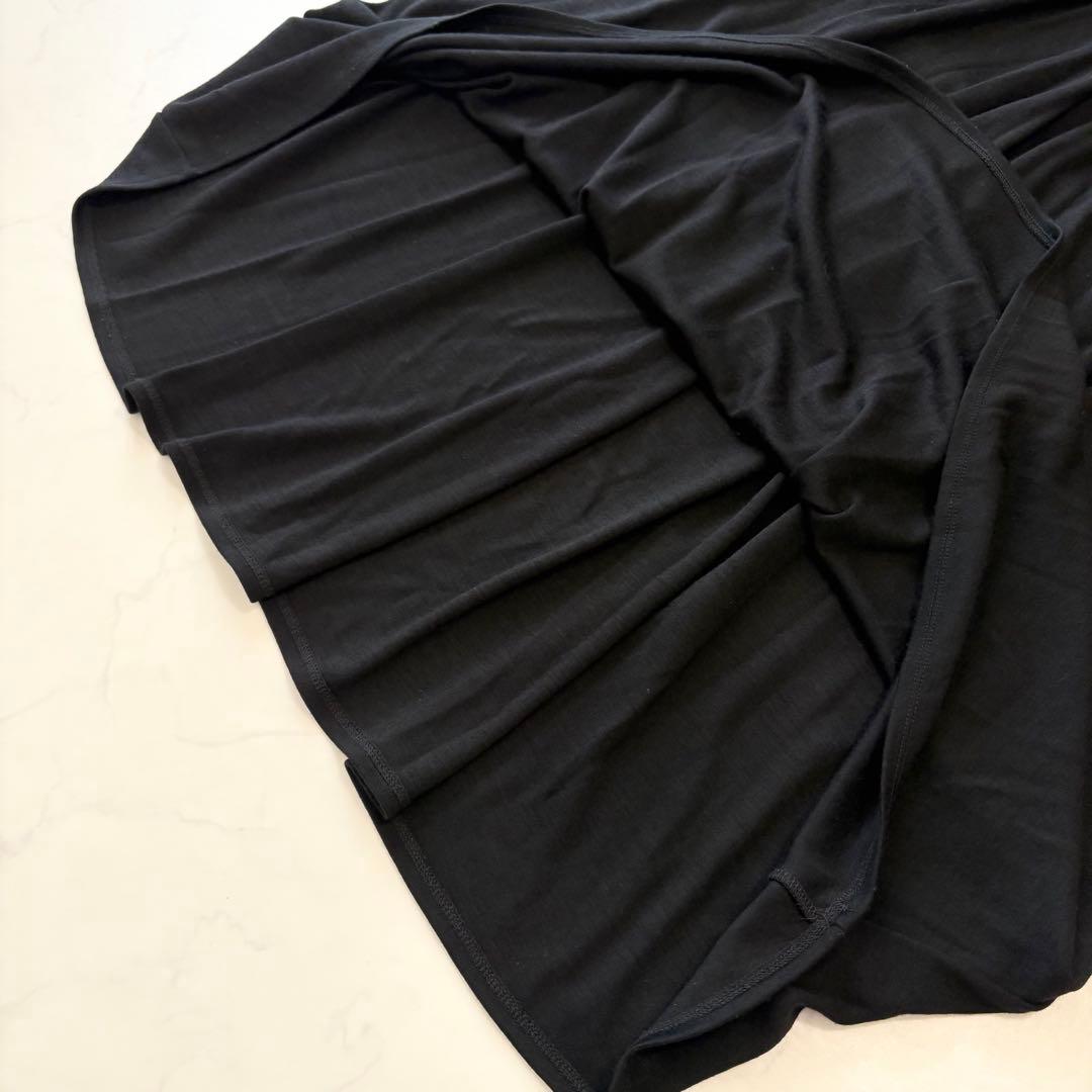 ボーダーズアットバルコニー ウィークエンド シャツ ドレス ワンピース 黒 美品