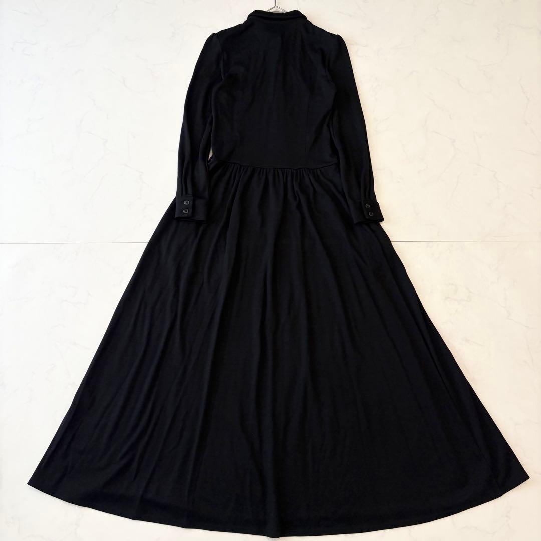 ボーダーズアットバルコニー ウィークエンド シャツ ドレス ワンピース 黒 美品