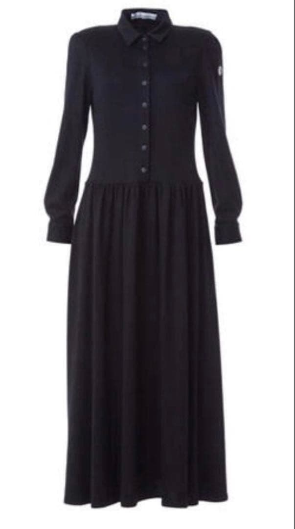 ボーダーズアットバルコニー ウィークエンド シャツ ドレス ワンピース 黒 美品