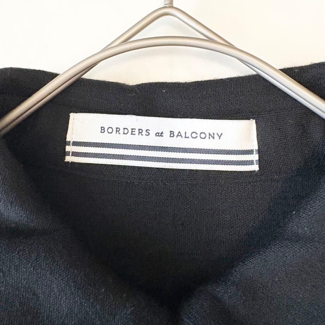 ボーダーズアットバルコニー ウィークエンド シャツ ドレス ワンピース 黒 美品