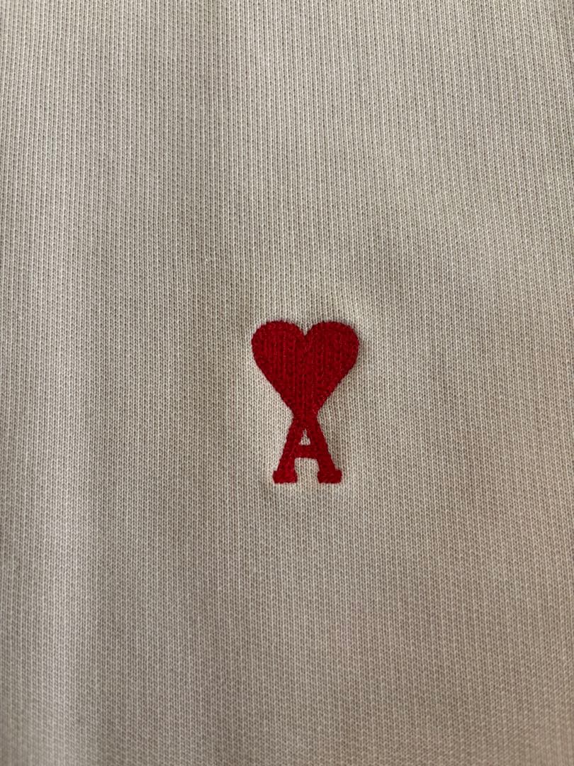 AMI Paris ベージュ クルーネック トレーナー