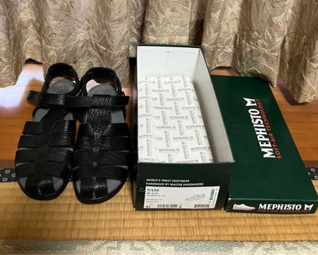 mephisto sam ブラック　サンダル　42 supply tokyo