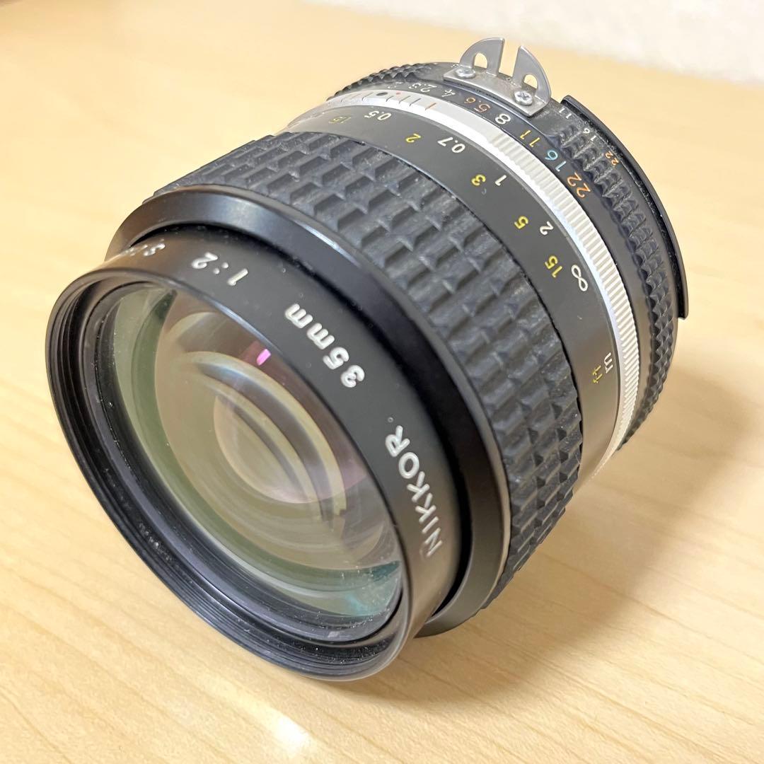 【ジャンク品】 NikonFM2 一眼レフ+レンズnikkor35mm f2.0