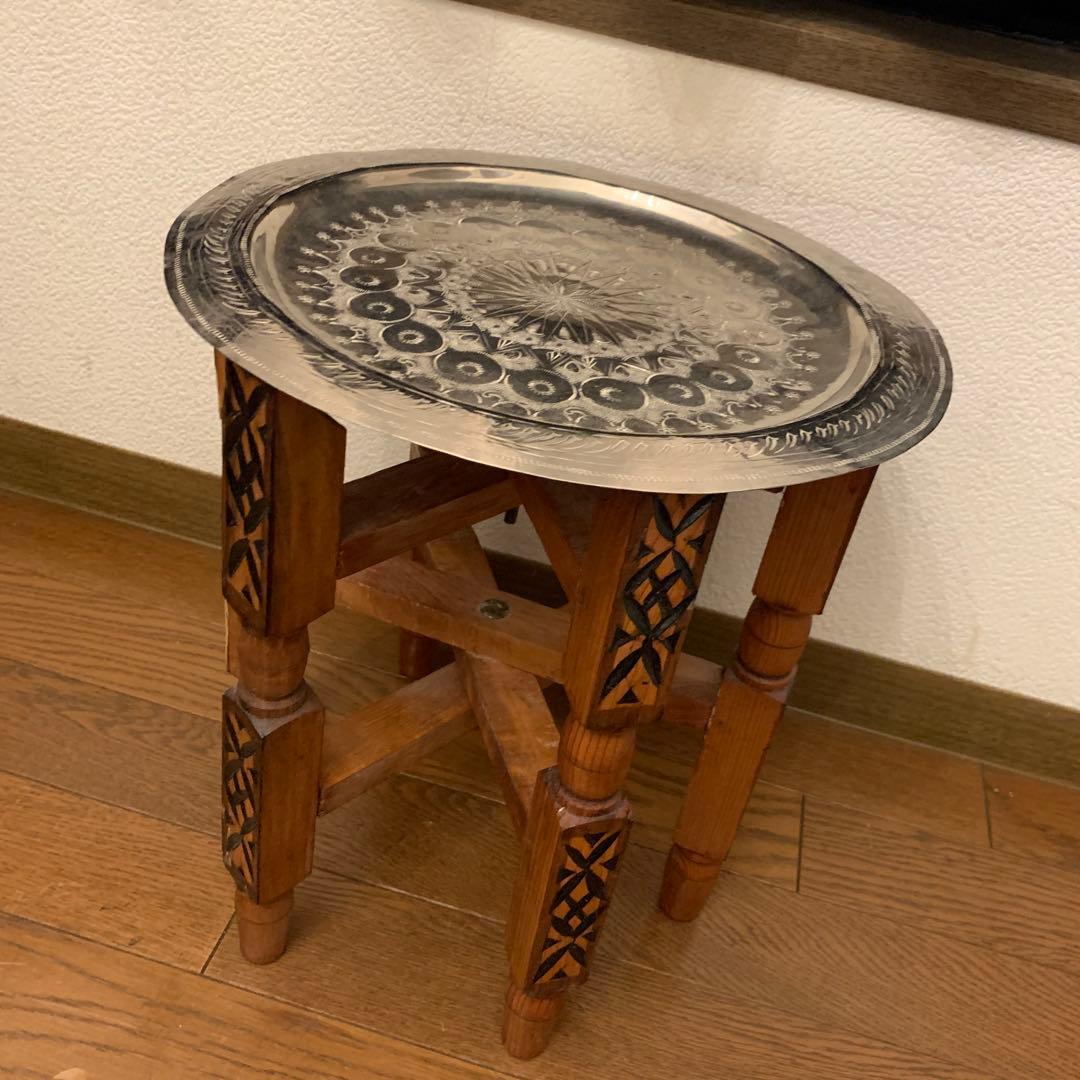 【美品】モロッコテーブル モロッコ家具 ティーテーブル