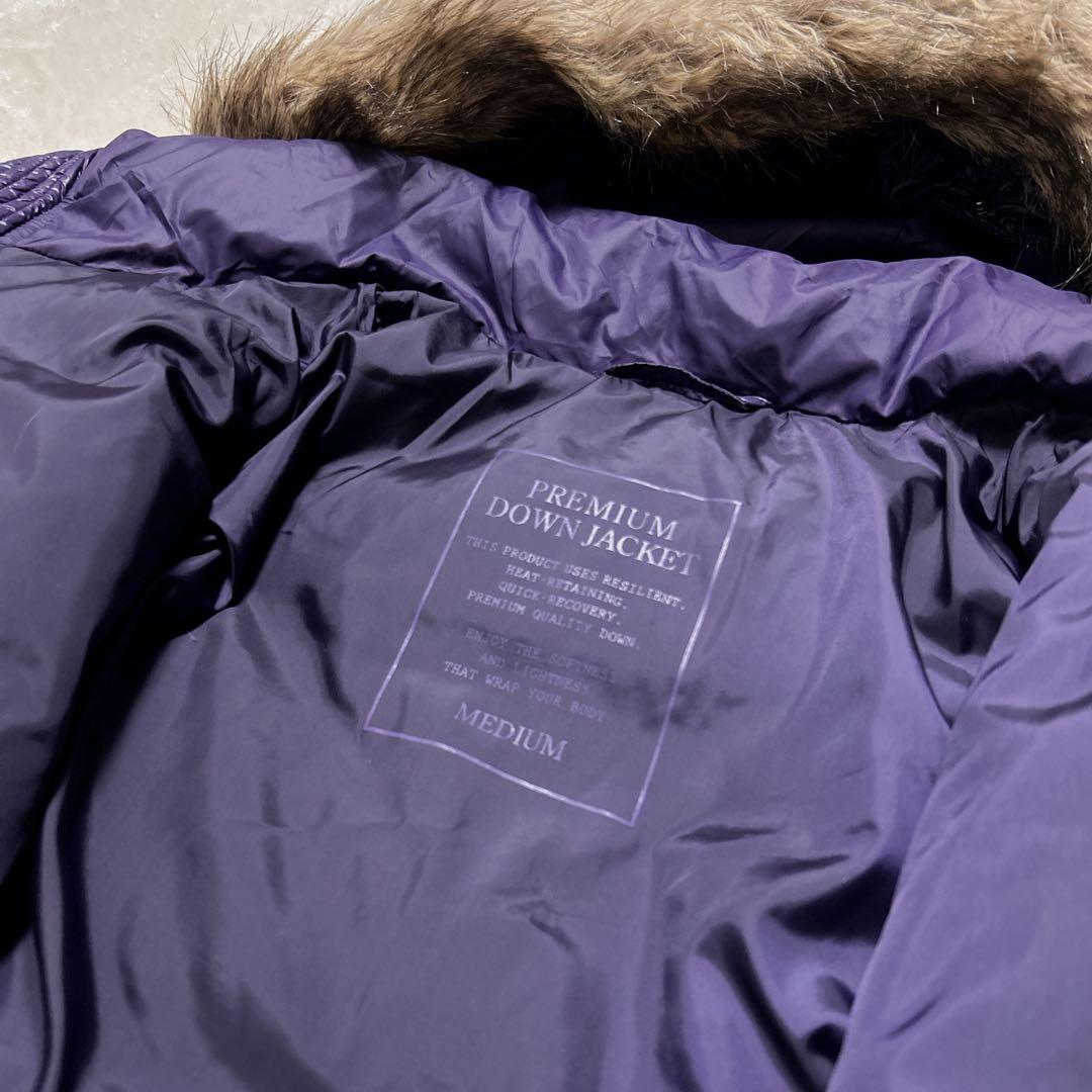 未使用級 00s オールドユニクロ 3way ダウンジャケット 光沢 y2k 紫