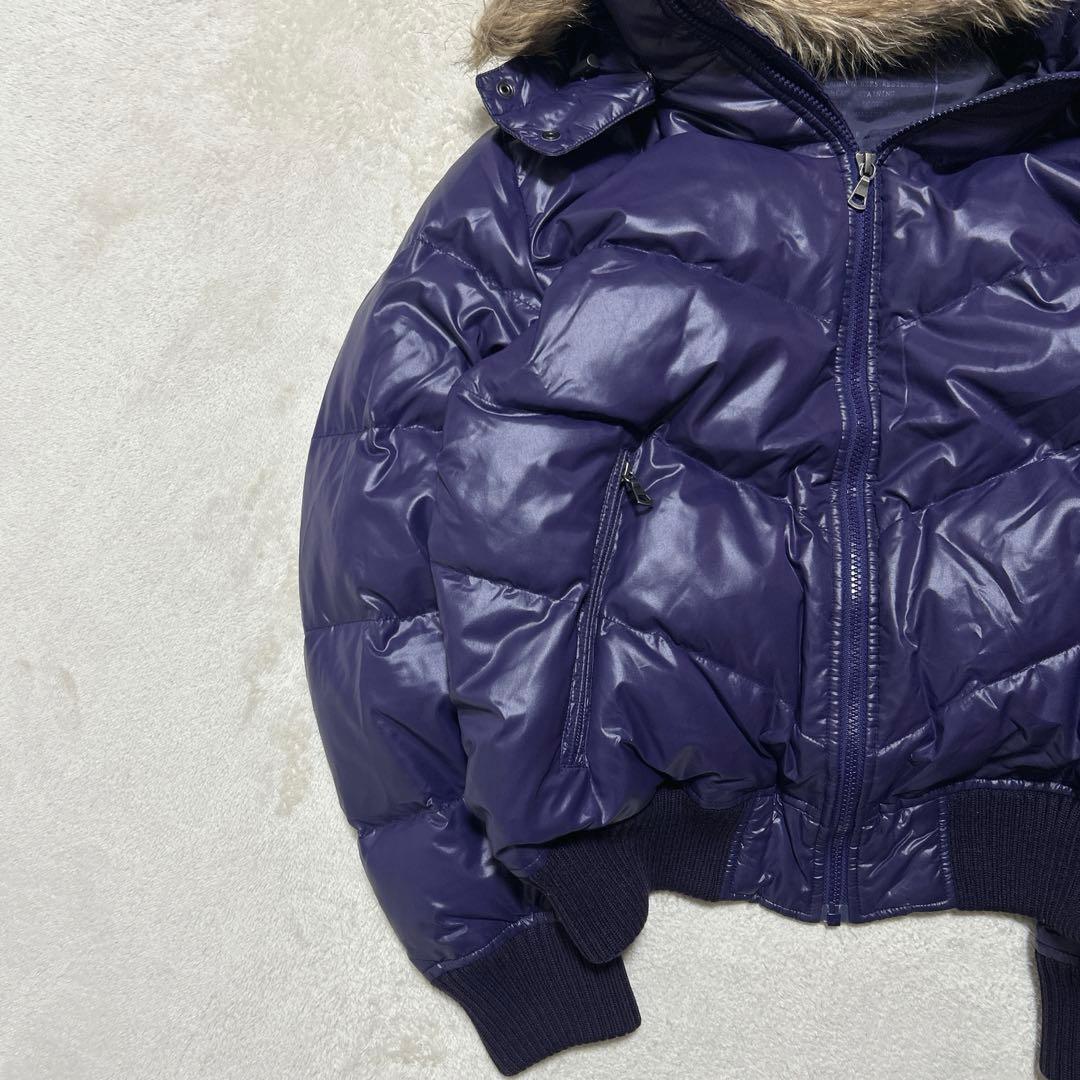 未使用級 00s オールドユニクロ 3way ダウンジャケット 光沢 y2k 紫