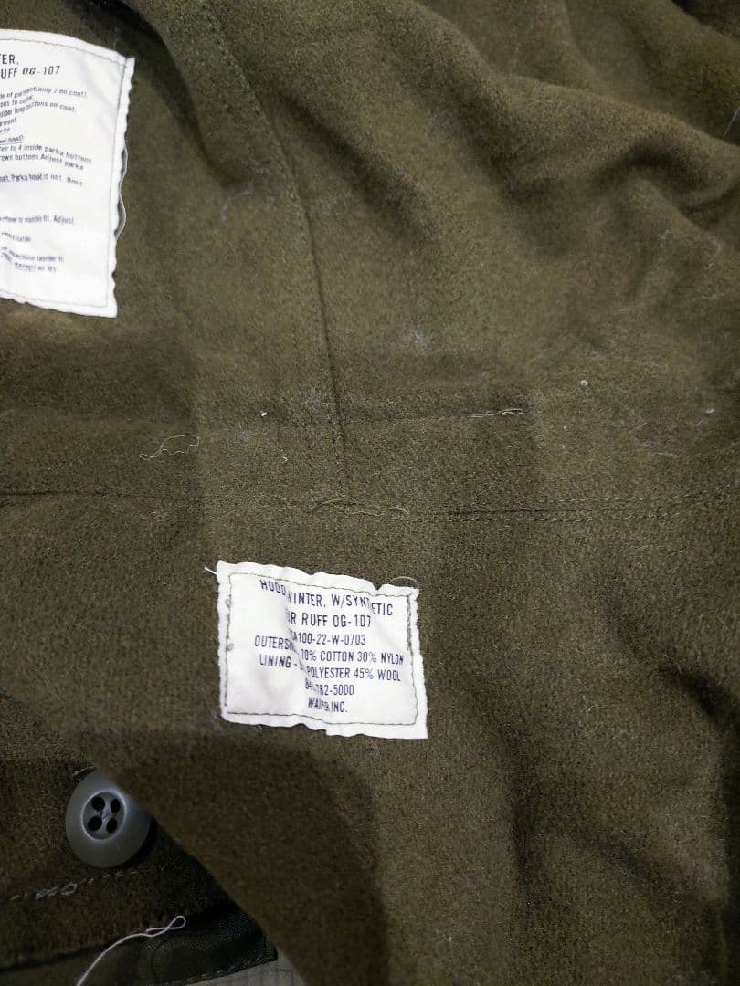 ワイパーインク　M-65フィッシュテールパーカー　WP1004