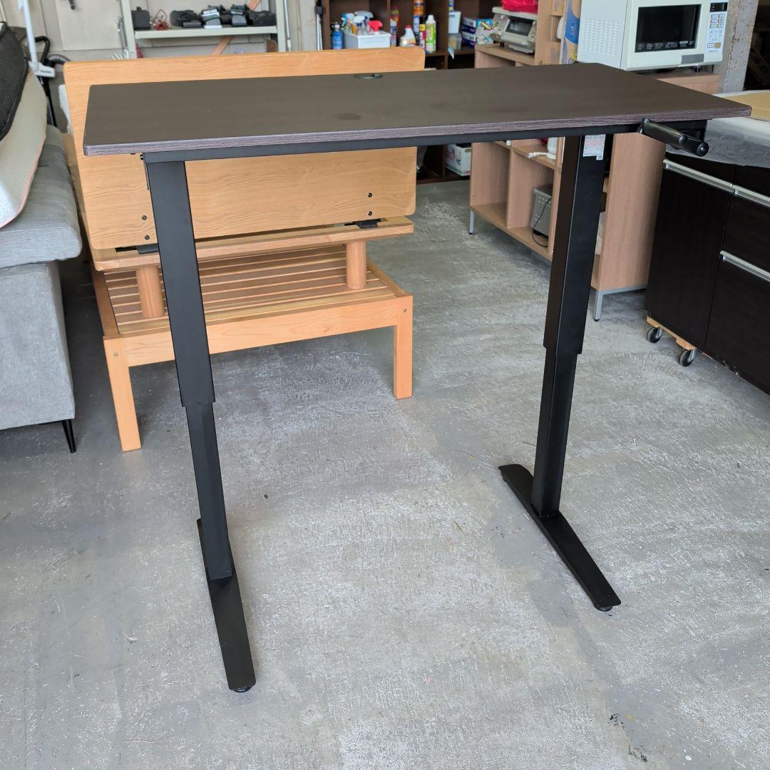 ニトリ　手動式昇降デスク　マーフィー2 120 DBR