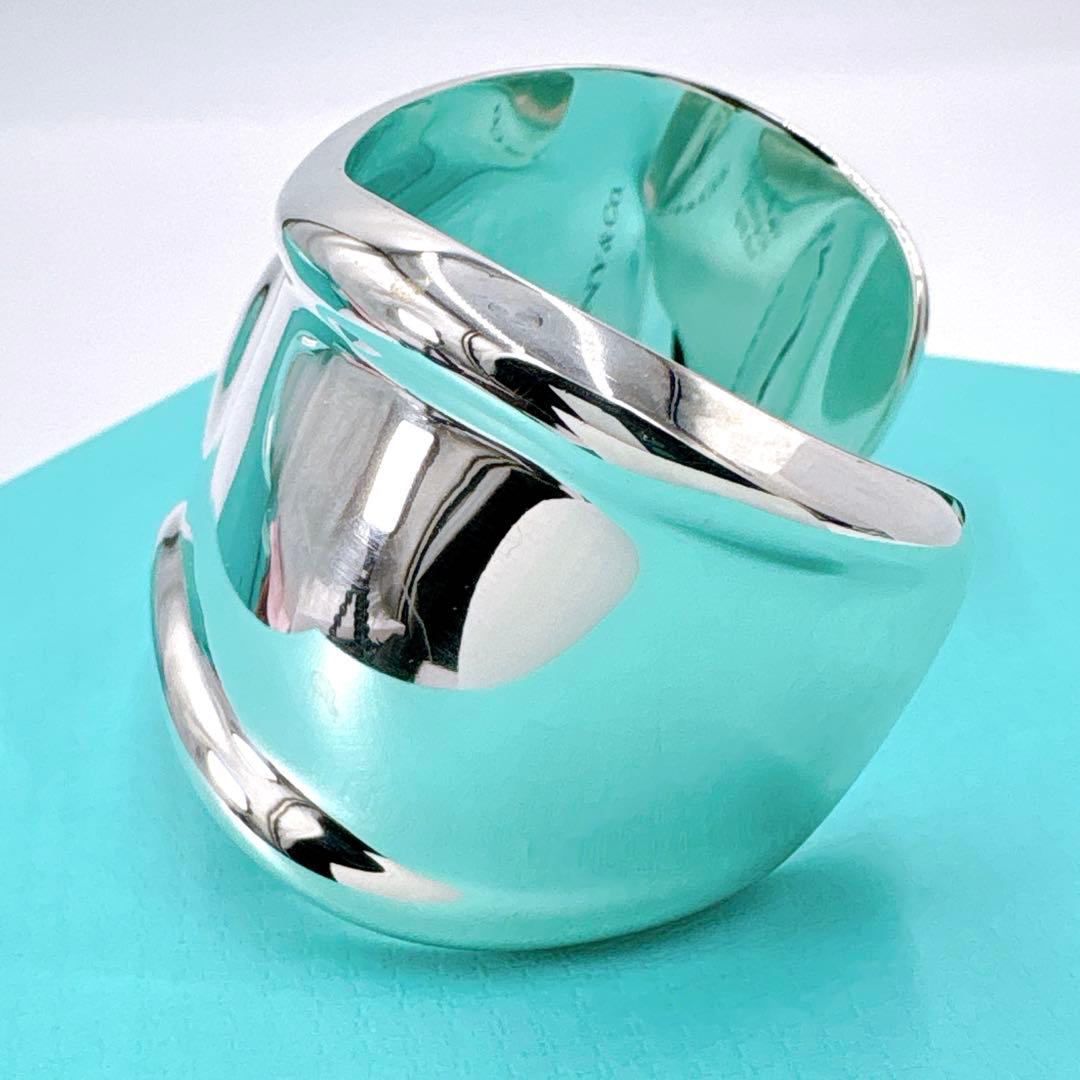 極美品 ティファニー ボーンカフ スモール 右手用 バングル シルバー925