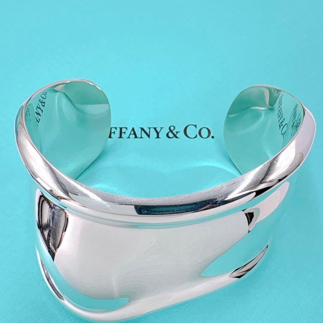 極美品 ティファニー ボーンカフ スモール 右手用 バングル シルバー925