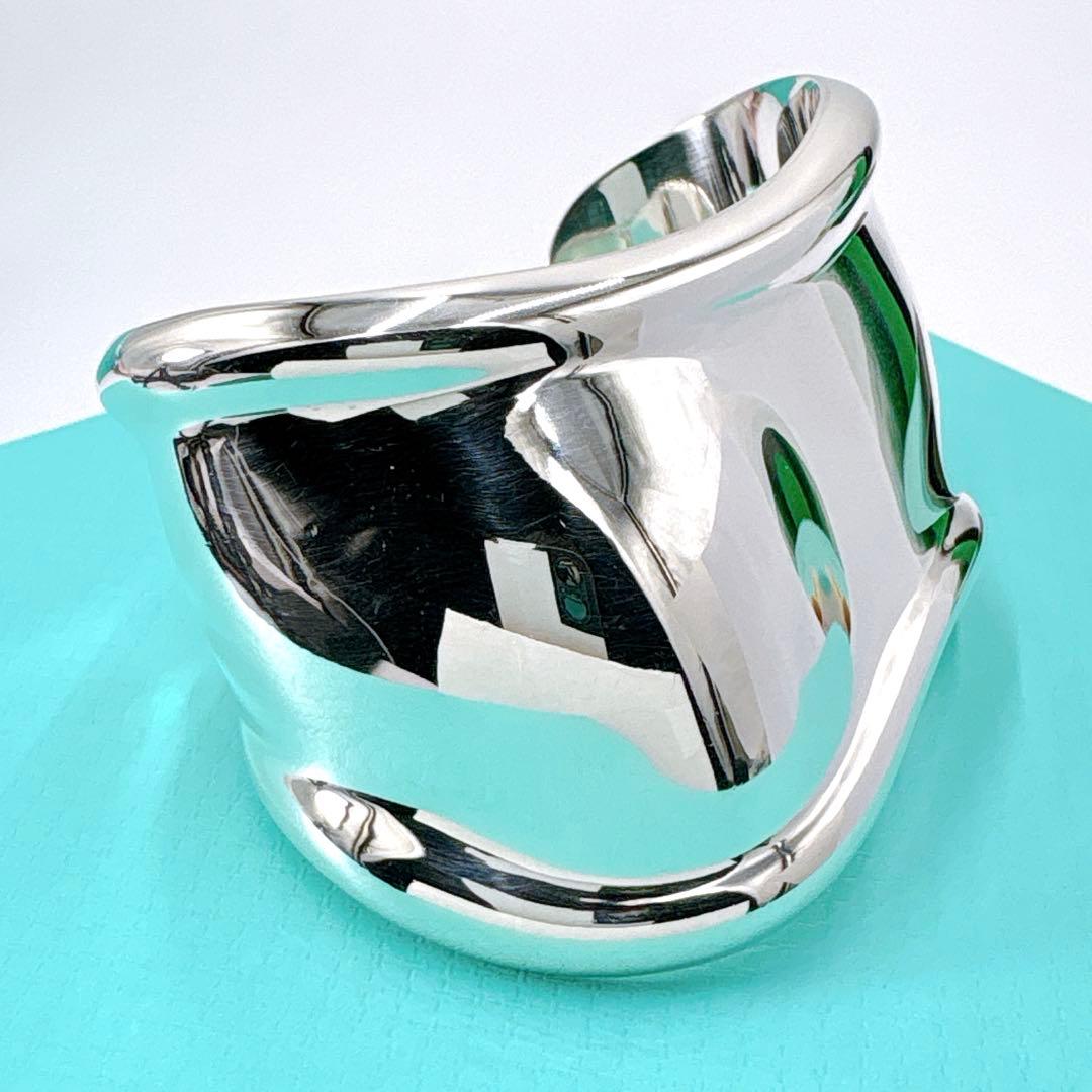 極美品 ティファニー ボーンカフ スモール 右手用 バングル シルバー925