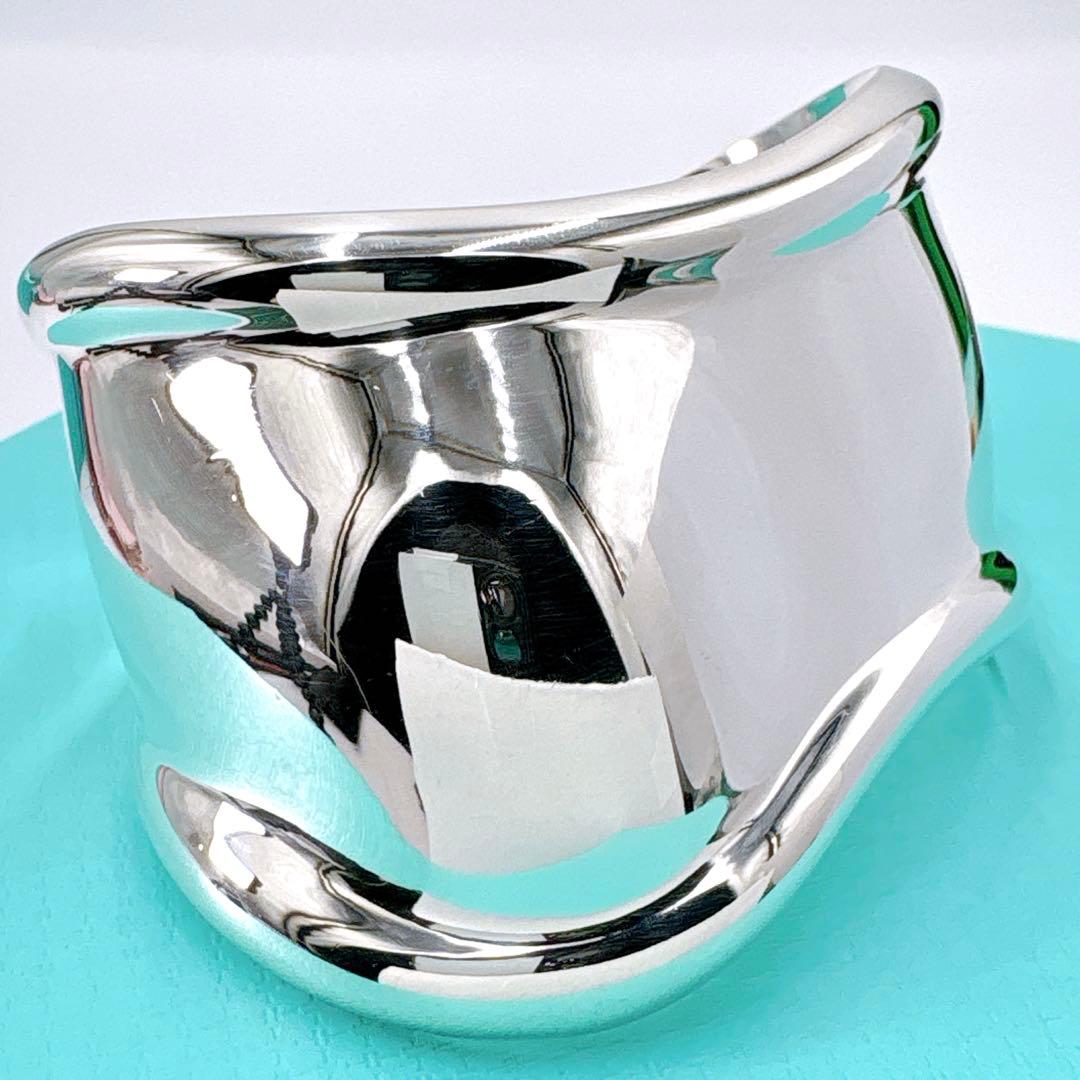 極美品 ティファニー ボーンカフ スモール 右手用 バングル シルバー925