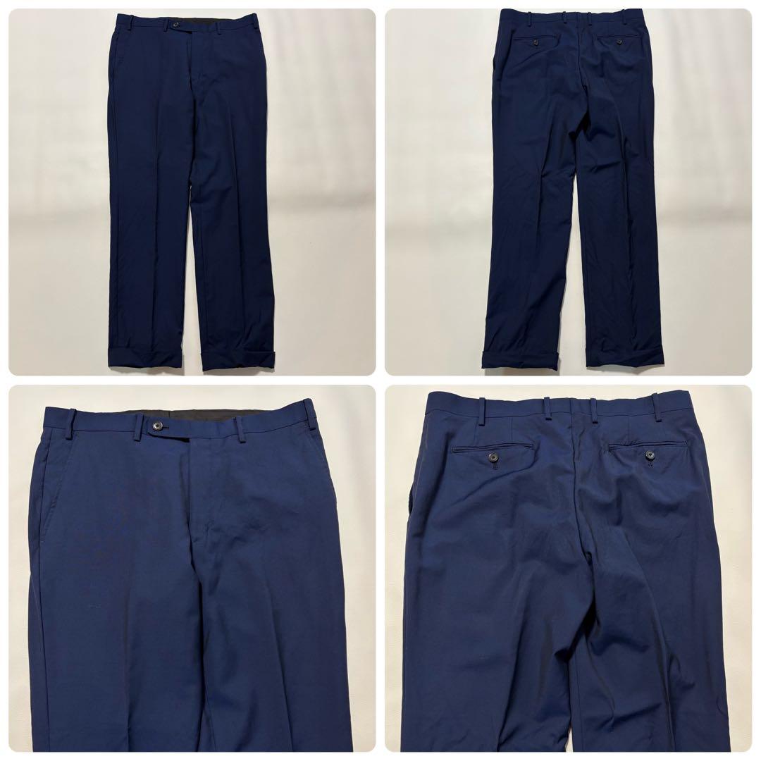 シンプリシテェ カノニコ生地 モヘヤ混 XLサイズ スーツ セット ブルー系