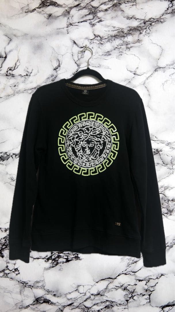 『美品』VERSACE ヴェルサーチ ビッグロゴ トレーナー