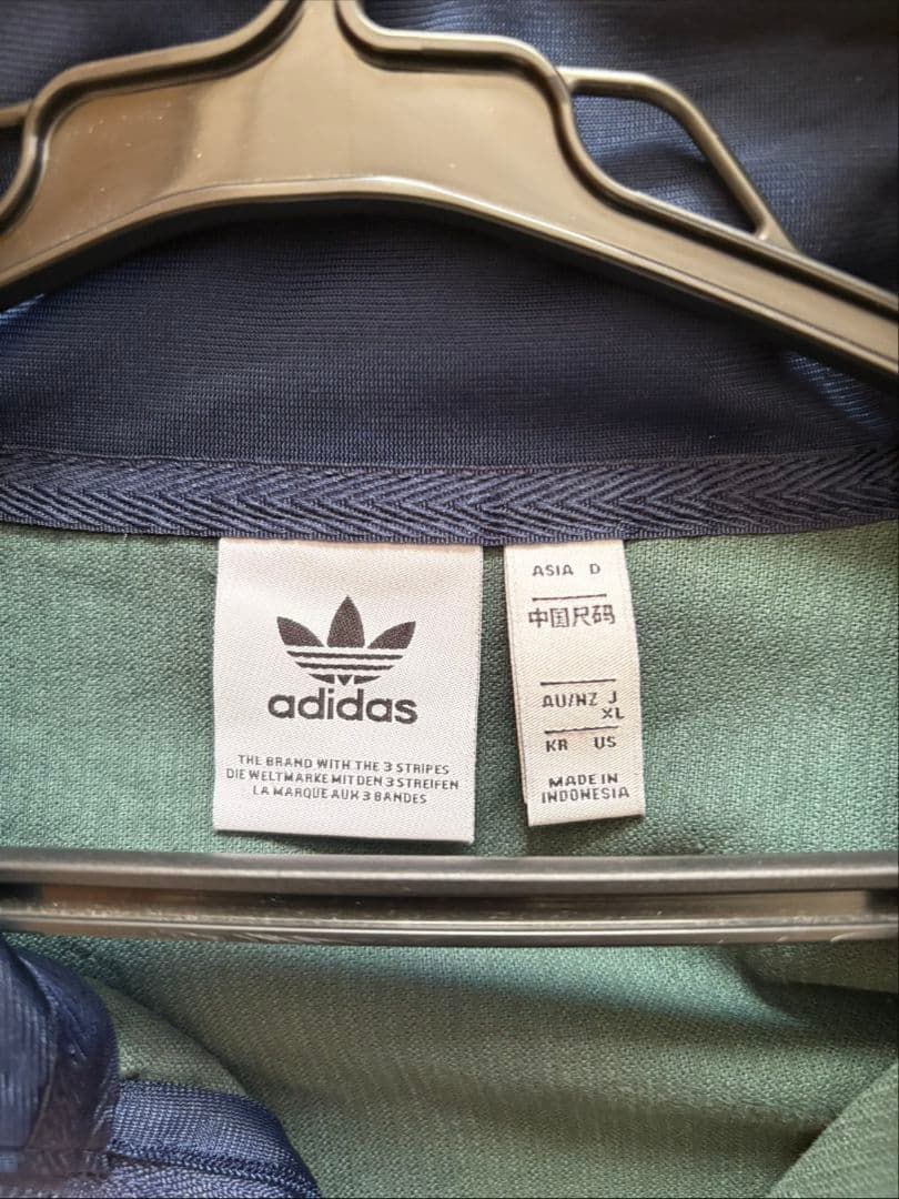 adidas コーデュロイ タータン ハーフジップトップ Lサイズ