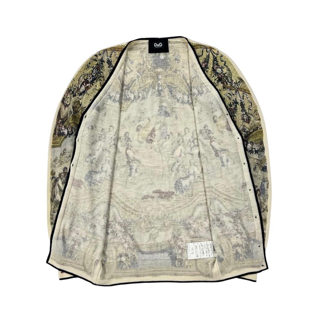 DOLCE&GABBANA 西洋絵画 ニットカーディガン