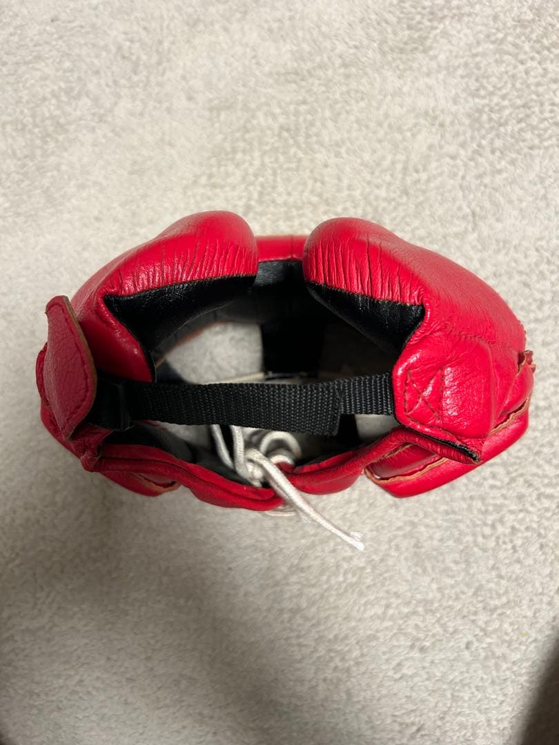 ウィニング　ヘッドギア　赤色　ノーズガード仕様