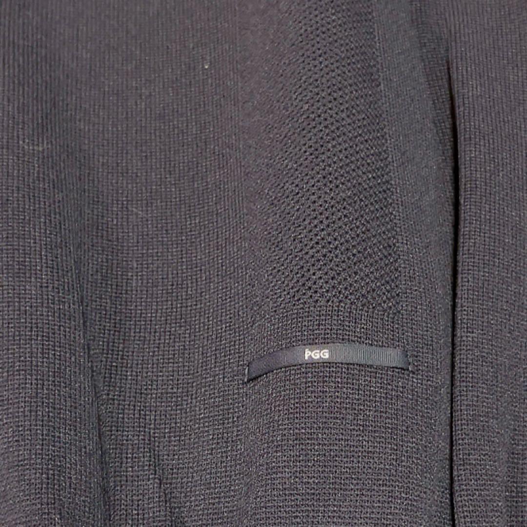 極美品　PGG パーリーゲイツ ジップパーカー ペプラム　ギャザー　ネイビー